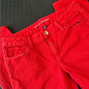Banana Republic Bold Red Pants